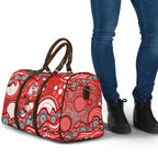 Dolphins Travel Bag Aboriginal Dot Pattern - Rugby Mascot Heritage Pride
