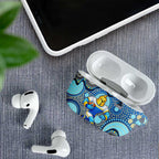 Gold Coast Titans AirPods Case Aboriginal Dot Pattern - Rugby Mascot Heritage Pride