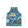 Gold Coast Titans Apron Aboriginal Dot Pattern - Rugby Mascot Heritage Pride