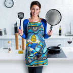 Gold Coast Titans Apron Aboriginal Dot Pattern - Rugby Mascot Heritage Pride