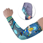 Gold Coast Titans Arm Sleeves Aboriginal Dot Pattern - Rugby Mascot Heritage Pride