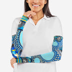 Gold Coast Titans Arm Sleeves Aboriginal Dot Pattern - Rugby Mascot Heritage Pride