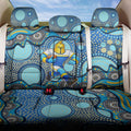 Gold Coast Titans Back Car Seat Cover Aboriginal Dot Pattern - Rugby Mascot Heritage Pride