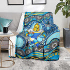 Gold Coast Titans Blanket Aboriginal Dot Pattern - Rugby Mascot Heritage Pride