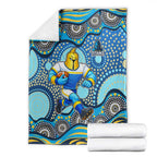 Gold Coast Titans Blanket Aboriginal Dot Pattern - Rugby Mascot Heritage Pride