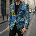 Gold Coast Titans Blazer Aboriginal Dot Pattern - Rugby Mascot Heritage Pride
