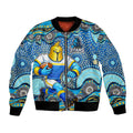 Gold Coast Titans Bomber Jacket Aboriginal Dot Pattern - Rugby Mascot Heritage Pride