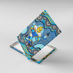Gold Coast Titans Canvas Wall Art Aboriginal Dot Pattern - Rugby Mascot Heritage Pride