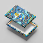 Gold Coast Titans Canvas Wall Art Aboriginal Dot Pattern - Rugby Mascot Heritage Pride
