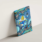 Gold Coast Titans Canvas Wall Art Aboriginal Dot Pattern - Rugby Mascot Heritage Pride