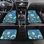 Gold Coast Titans Car Mats Aboriginal Dot Pattern - Rugby Mascot Heritage Pride