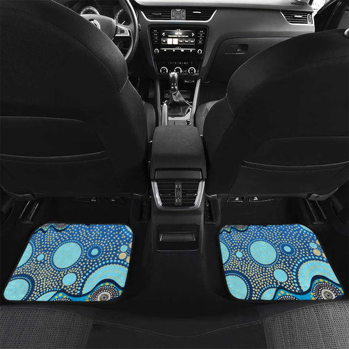 Gold Coast Titans Car Mats Aboriginal Dot Pattern - Rugby Mascot Heritage Pride