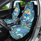 Gold Coast Titans Car Seat Cover Aboriginal Dot Pattern - Rugby Mascot Heritage Pride