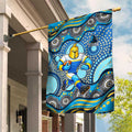Gold Coast Titans Garden Flag Aboriginal Dot Pattern - Rugby Mascot Heritage Pride