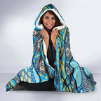 Gold Coast Titans Hooded Blanket Aboriginal Dot Pattern - Rugby Mascot Heritage Pride