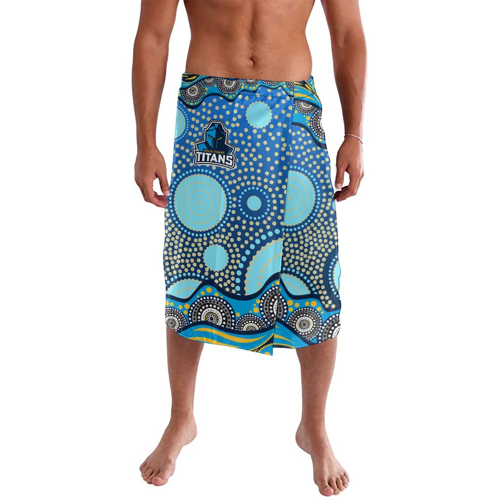 Gold Coast Titans Lavalava Aboriginal Dot Pattern - Rugby Mascot Heritage Pride