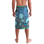 Gold Coast Titans Lavalava Aboriginal Dot Pattern - Rugby Mascot Heritage Pride