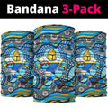 Gold Coast Titans Neck Gaiter Aboriginal Dot Pattern - Rugby Mascot Heritage Pride