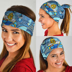Gold Coast Titans Neck Gaiter Aboriginal Dot Pattern - Rugby Mascot Heritage Pride