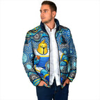 Gold Coast Titans Padded Jacket Aboriginal Dot Pattern - Rugby Mascot Heritage Pride