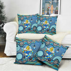 Gold Coast Titans Pillow Cover Aboriginal Dot Pattern - Rugby Mascot Heritage Pride