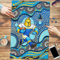 Gold Coast Titans Puzzle Aboriginal Dot Pattern - Rugby Mascot Heritage Pride