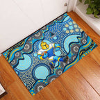 Gold Coast Titans Rubber Doormat Aboriginal Dot Pattern - Rugby Mascot Heritage Pride