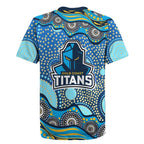 Gold Coast Titans Rugby Jersey Aboriginal Dot Pattern - Rugby Mascot Heritage Pride