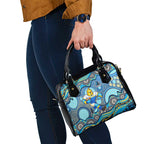 Gold Coast Titans Shoulder Handbag Aboriginal Dot Pattern - Rugby Mascot Heritage Pride