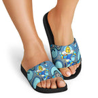 Gold Coast Titans Slide Sandals Aboriginal Dot Pattern - Rugby Mascot Heritage Pride