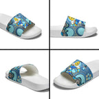 Gold Coast Titans Slide Sandals Aboriginal Dot Pattern - Rugby Mascot Heritage Pride