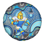 Gold Coast Titans Spare Tire Cover Aboriginal Dot Pattern - Rugby Mascot Heritage Pride