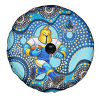 Gold Coast Titans Spare Tire Cover Aboriginal Dot Pattern - Rugby Mascot Heritage Pride