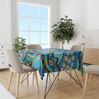 Gold Coast Titans Tablecloth Aboriginal Dot Pattern - Rugby Mascot Heritage Pride