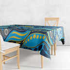 Gold Coast Titans Tablecloth Aboriginal Dot Pattern - Rugby Mascot Heritage Pride