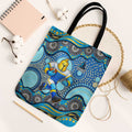 Gold Coast Titans Tote Bag Aboriginal Dot Pattern - Rugby Mascot Heritage Pride