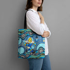 Gold Coast Titans Tote Bag Aboriginal Dot Pattern - Rugby Mascot Heritage Pride