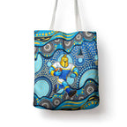 Gold Coast Titans Tote Bag Aboriginal Dot Pattern - Rugby Mascot Heritage Pride