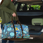 Gold Coast Titans Travel Bag Aboriginal Dot Pattern - Rugby Mascot Heritage Pride