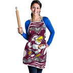 Manly Warringah Sea Eagles Apron Aboriginal Dot Pattern - Rugby Mascot Heritage Pride