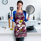 Manly Warringah Sea Eagles Apron Aboriginal Dot Pattern - Rugby Mascot Heritage Pride