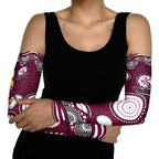 Manly Warringah Sea Eagles Arm Sleeves Aboriginal Dot Pattern - Rugby Mascot Heritage Pride