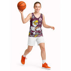 Manly Warringah Sea Eagles Basketball Jersey Aboriginal Dot Pattern - Rugby Mascot Heritage Pride