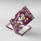 Manly Warringah Sea Eagles Canvas Wall Art Aboriginal Dot Pattern - Rugby Mascot Heritage Pride