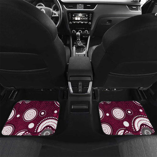 Manly Warringah Sea Eagles Car Mats Aboriginal Dot Pattern - Rugby Mascot Heritage Pride
