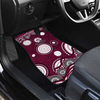 Manly Warringah Sea Eagles Car Mats Aboriginal Dot Pattern - Rugby Mascot Heritage Pride