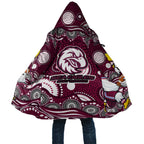 Manly Warringah Sea Eagles Cloak Aboriginal Dot Pattern - Rugby Mascot Heritage Pride