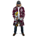 Manly Warringah Sea Eagles Cloak Aboriginal Dot Pattern - Rugby Mascot Heritage Pride