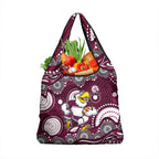 Manly Warringah Sea Eagles Grocery Bag Aboriginal Dot Pattern - Rugby Mascot Heritage Pride