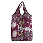 Manly Warringah Sea Eagles Grocery Bag Aboriginal Dot Pattern - Rugby Mascot Heritage Pride